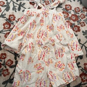 GAP Kids Matching Set - White with Multicolor Pattern